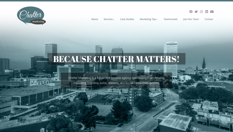 Chatter Marketing Agency in Tulsa Oklahoma - Freelance WordPress Web Developer